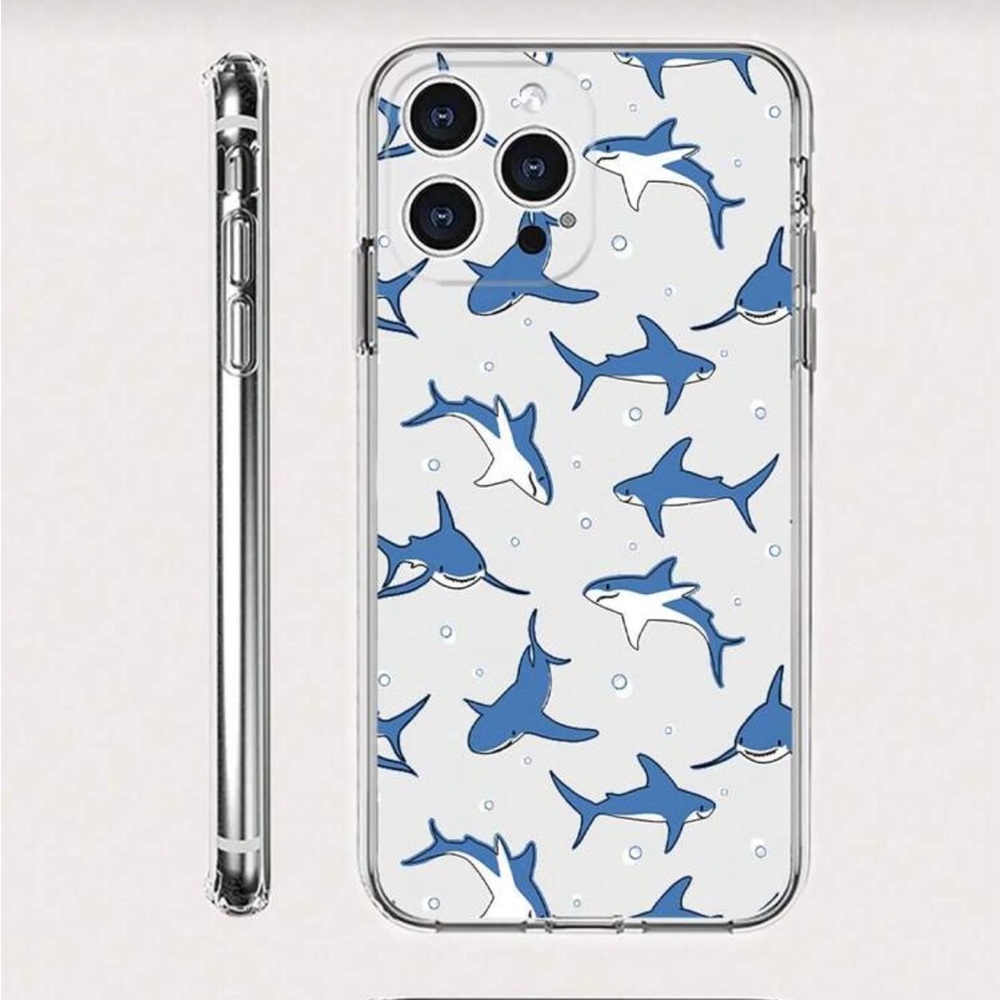 ⚠️Clearance iPhone 14/Pro/Pro Max Shark Pattern Phone Case - Blue - Picture 3 of 3